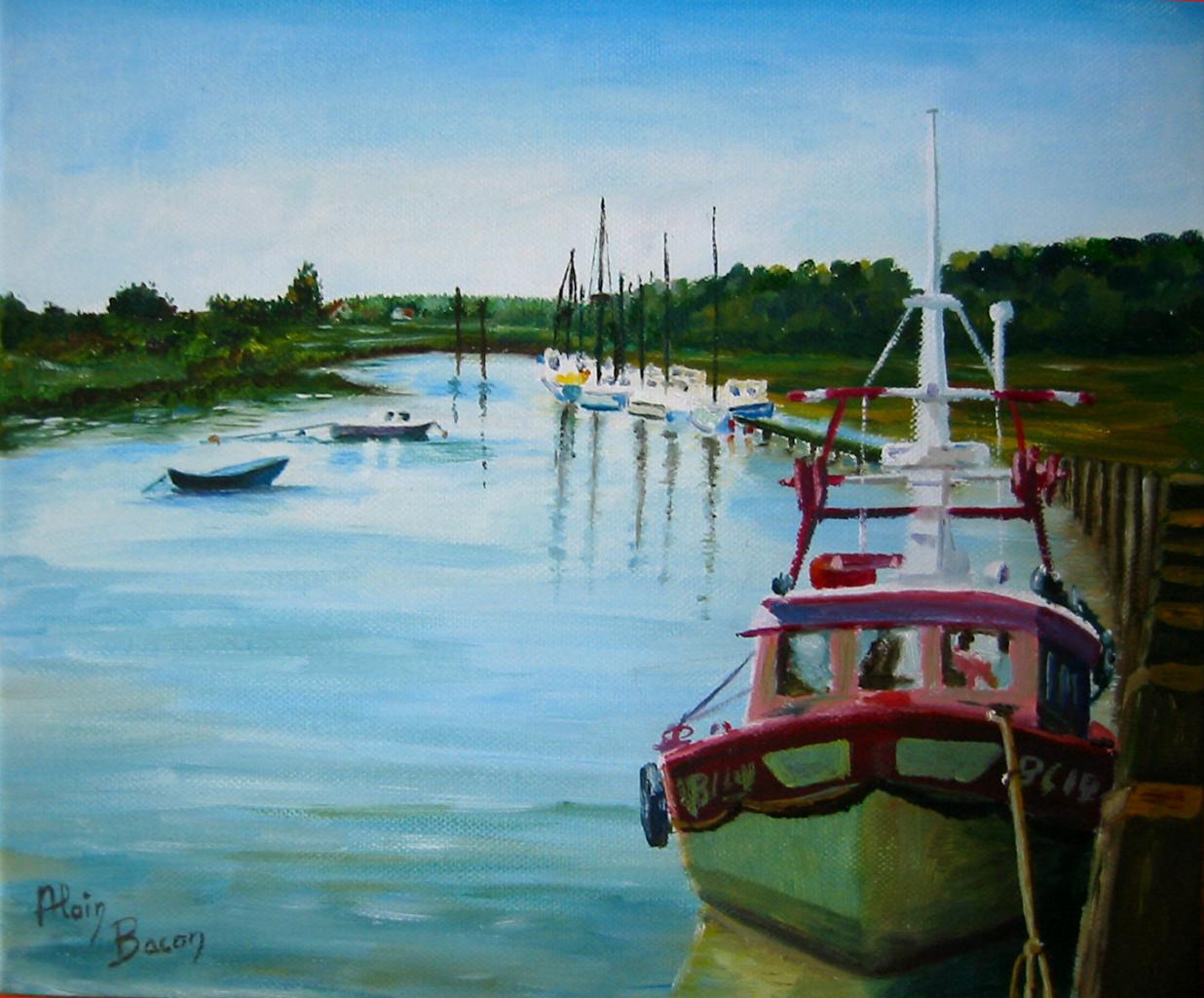 Port du Hourdel - huile sur toile